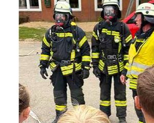 Brandschutzübung mit Feuerwehr Balje und Hörne